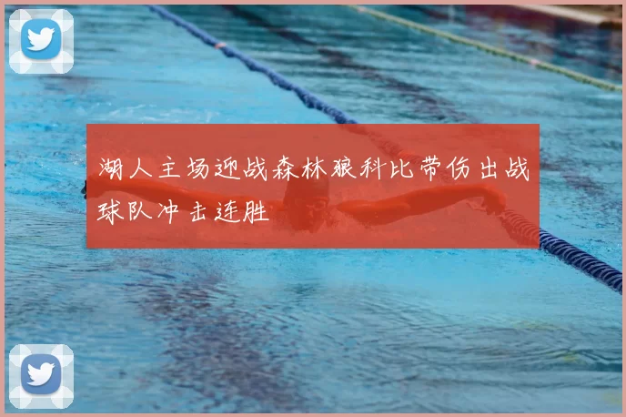 湖人主场迎战森林狼科比带伤出战球队冲击连胜