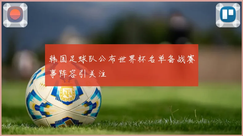 韩国足球队公布世界杯名单备战赛事阵容引关注
